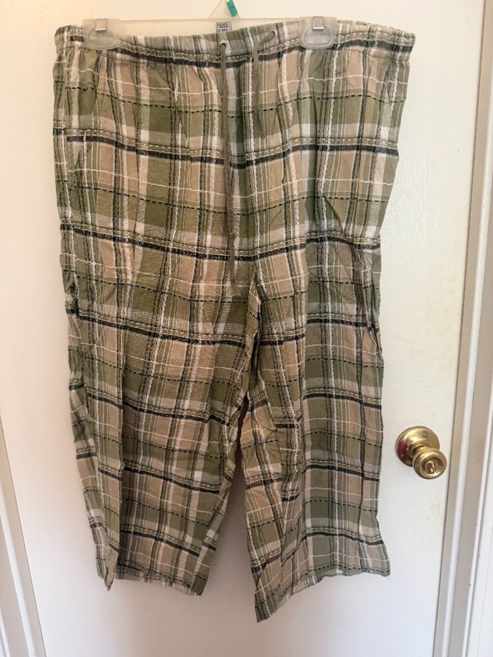 White Stag Plaid Lounge Pants W XL